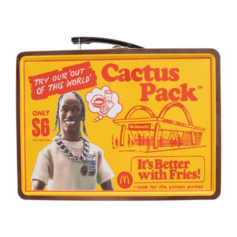 Travis Scott x McDonalds Cactus Pack Vintage Metal Lunchbox